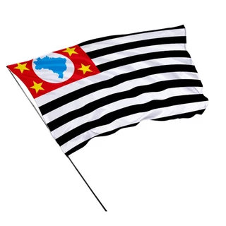 Bandeira De São Paulo Costura em Overloque