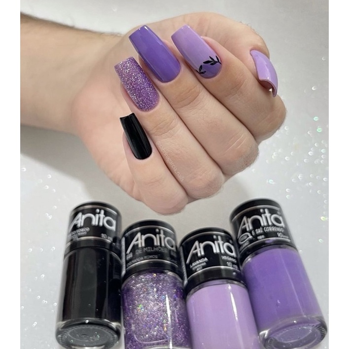 Kit Esmalte Anita Nail Art Roxo | Shopee Brasil