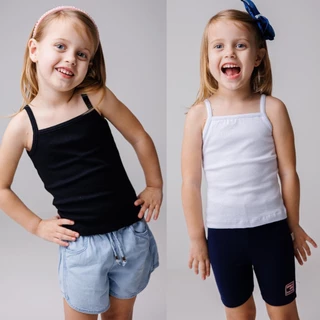 Kit com 2 Blusas de Alcinha INFANTIL 1 ao 12