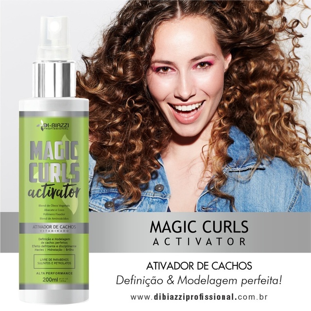 ATIVADOR DE CACHOS - MAGIC CURLS ACTIVATOR - 200ML | Shopee Brasil
