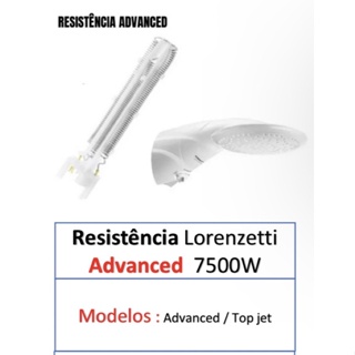 Resistência Tipo T 220v 7500w Tipo Lorenzetti Advanced