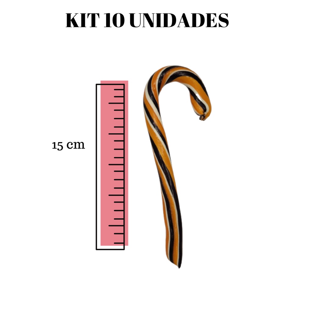 Pirulito Bengala Doce Sucril Tamanho Grande 10 Unidade | Shopee Brasil