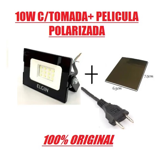 Kit Pelicula Polarizadora + Refletor Elgin P/ foto de Tatuagem