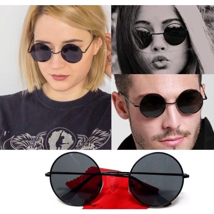 Óculos De Sol Lançamento Estilo Ozzy Retrô Harry Potter Preto Vintage Redondo Super Promoção Masculino Feminino Round Novidade Tendência Moda Unissex Retro Envio Imediato Destaque