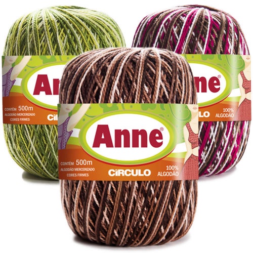 Linha Anne 500m Circulo Cores Mescladas | Shopee Brasil
