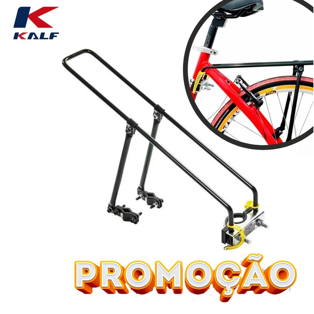 Bagageiro Bicicleta Garupa Traseiro Kalf Aro 26/29 Flex