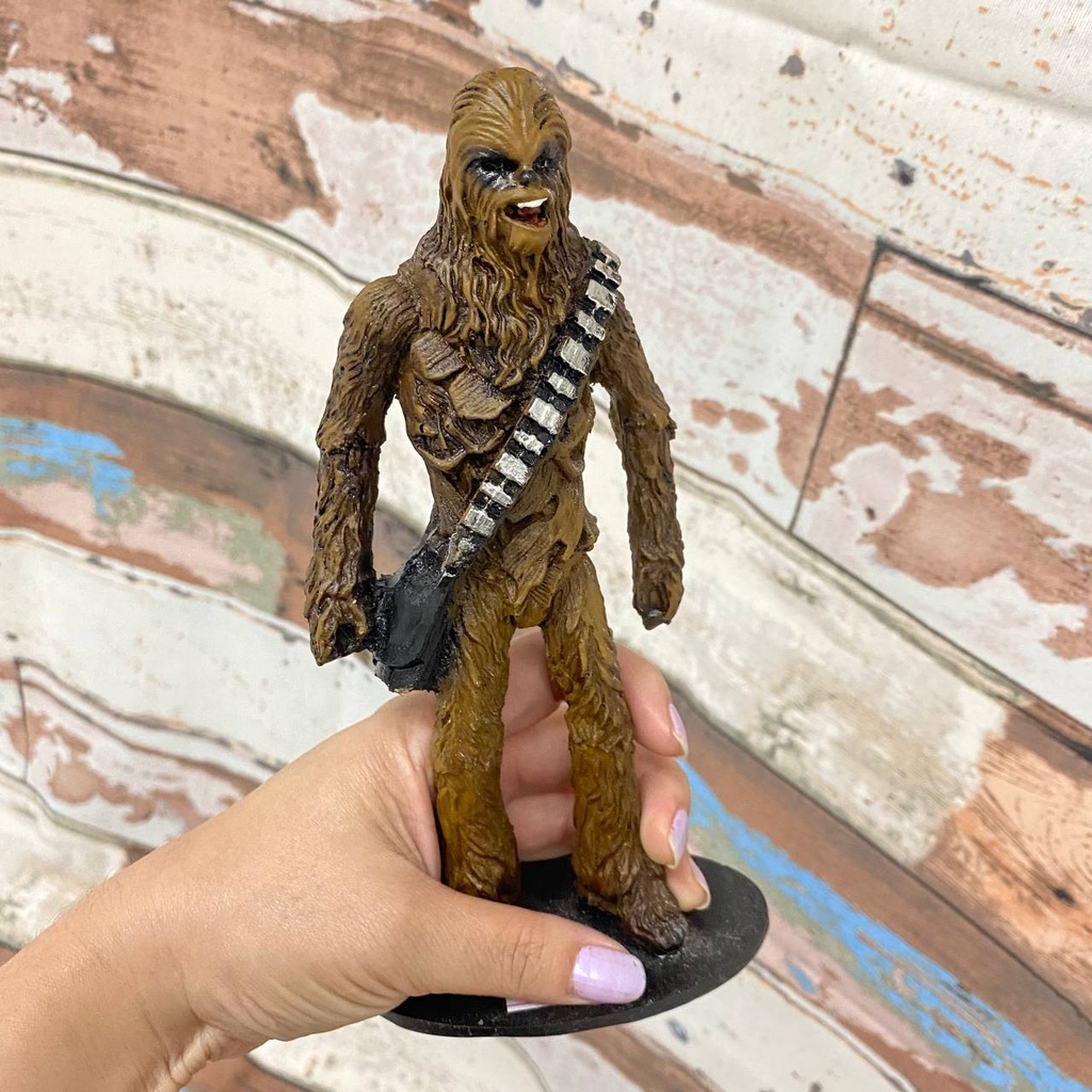 Chewbacca Star Wars Anime Action Figure Boneco Colecionável Resina Figura de Ação