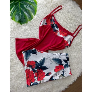 Kit Blusa regata alcinha + Short com bolso suplex grosso M ao XGG
