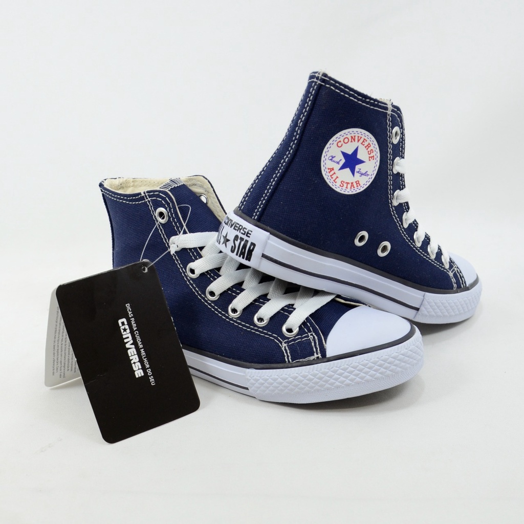 All star infantil azul hot sale marinho