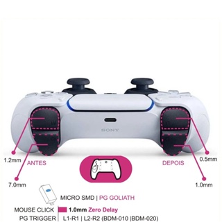 Mini Volante Controle PS5 Playstation Jogos De Corrida PRETO Gamepad  Controlador Alça Envio Imediato Pronta Entrega