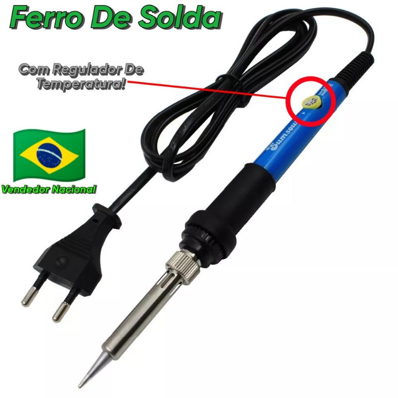 Ferro de Solda Com Regulador de Temperatura Ajustavel 220V Reparos em geral