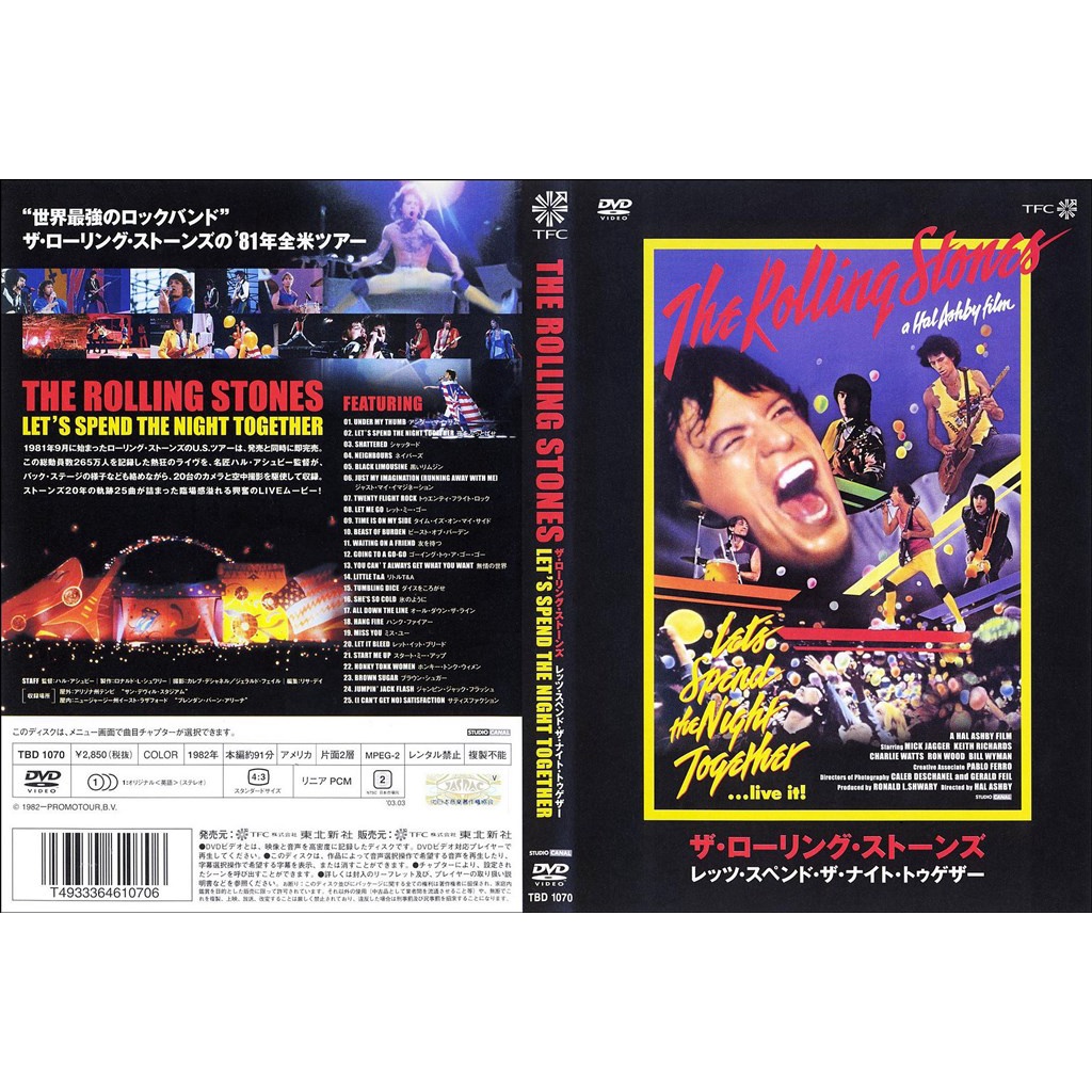 Rolling Stones - Let's Spend The Night Together (1982) | Shopee Brasil