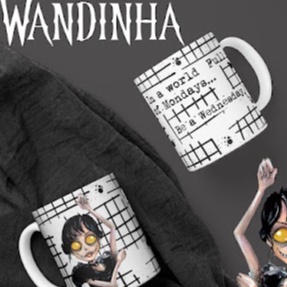 Caneca Wandinha - Com Seu Nome