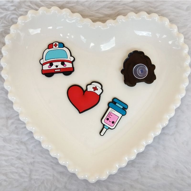 Kit Pin Crocs Jibbitz Fofo Enfermagem Saúde Medicina 3und