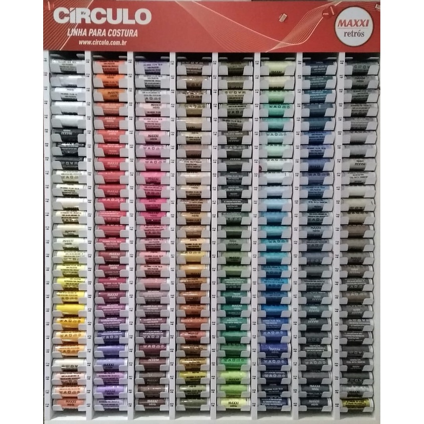 Linha de Costura Circulo Carretel 91,4 metros - Várias Cores (Parte 1 ...