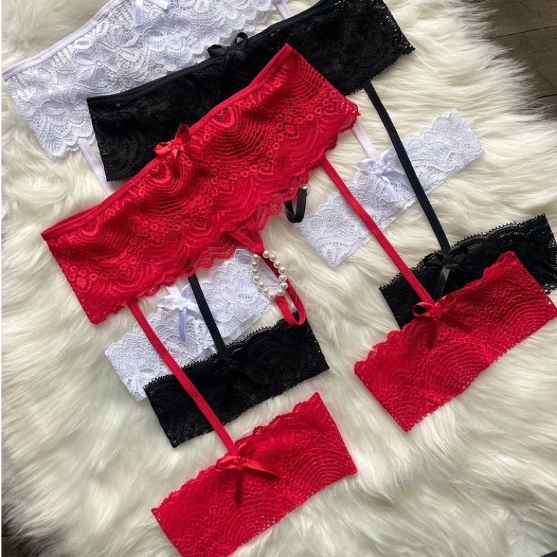 Lingerie fantasia Tanga calcinha tailandesa com Persex Sensual perolas estimulantes