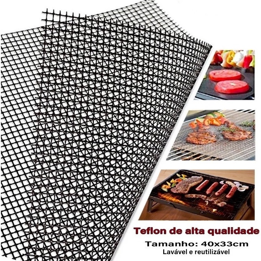 Tapete Para Churrasqueira Teflon Churrasco Antiaderente Oferta