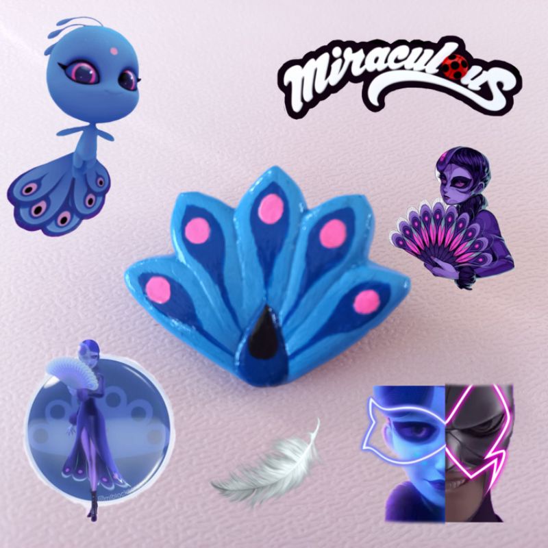 broche miraculous do pavão Shopee Brasil