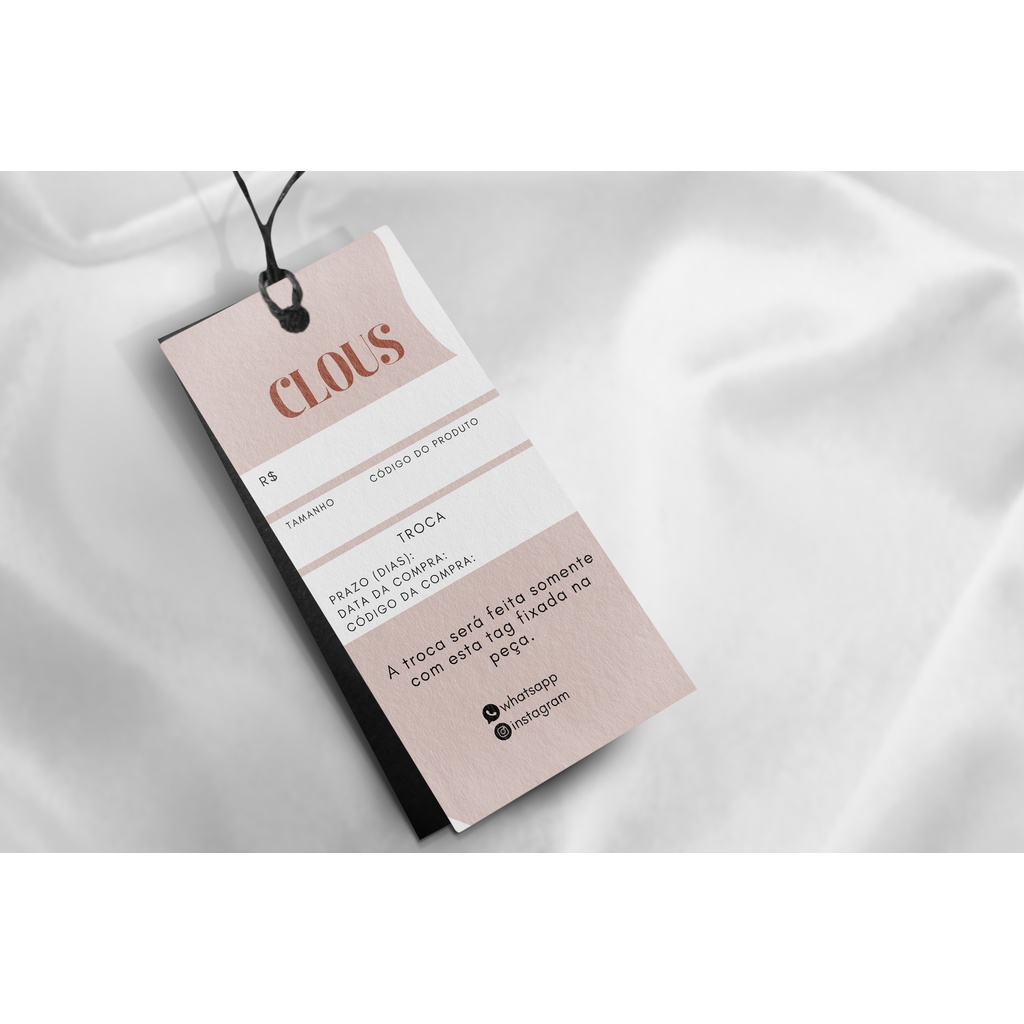Tag, Tags e Etiquetas de Roupas Personalizadas | Shopee Brasil