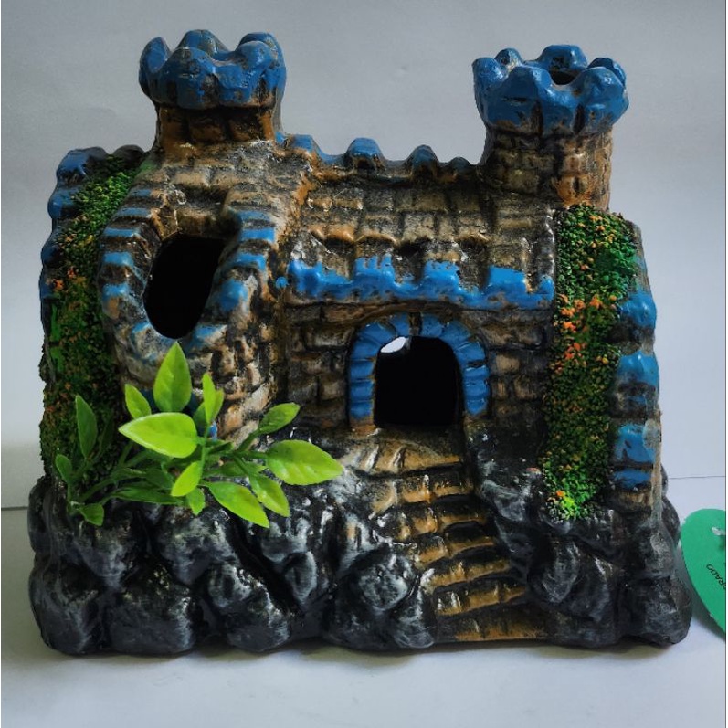 Enfeite Castelinho Decorado D46 Para Decoração Aquários Cor a Enviar Conforme Estoque
