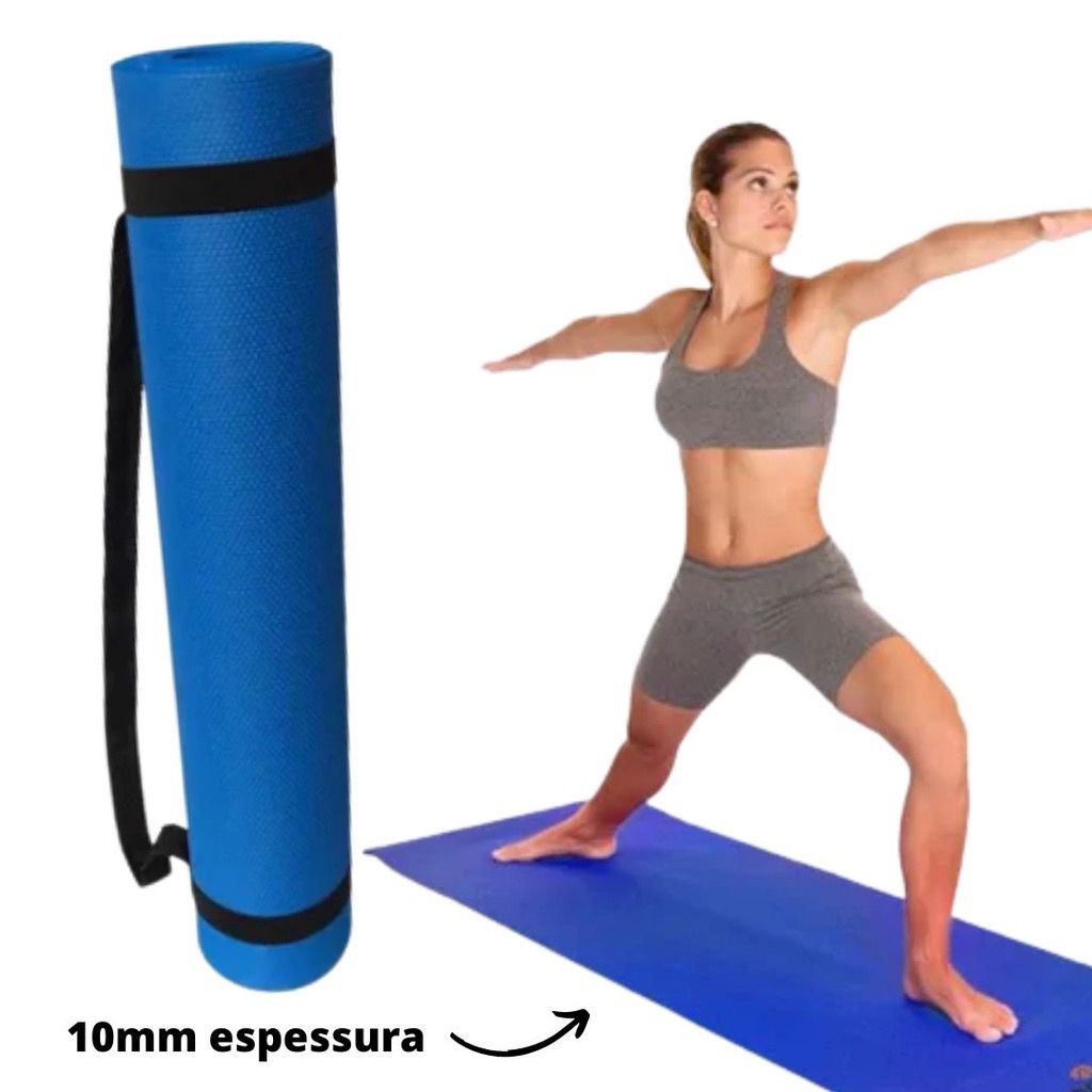 Tapete de Yoga Antiderrapante 10mm Extraforte