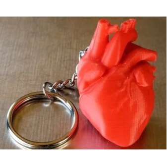 Chaveiro Coração Anatômico 3D