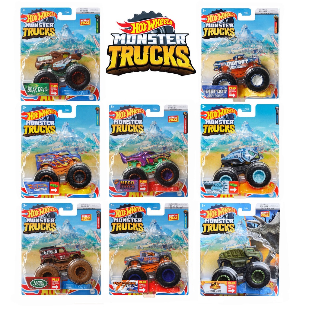 Carrinho Hot Wheels Monster Trucks Mattel - Escala 1:64 | Shopee Brasil