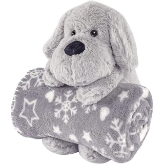 Kit ursinho de Pelúcia Com Mantinha Soft 02 Peças