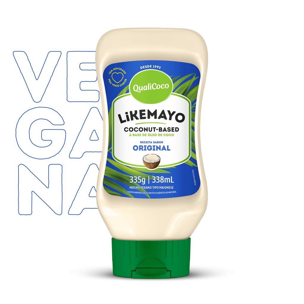 Molho Vegano tipo Maionese Likemayo 335g Qualicoco