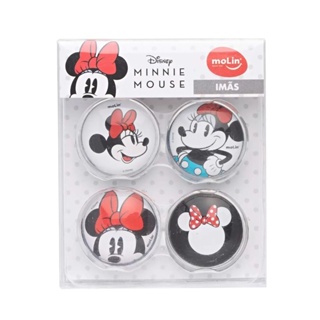 Imã Magnético Minnie Mouse Disney com 4 unidades