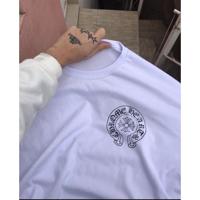 Camiseta 100% Algodão Chrome Hearts