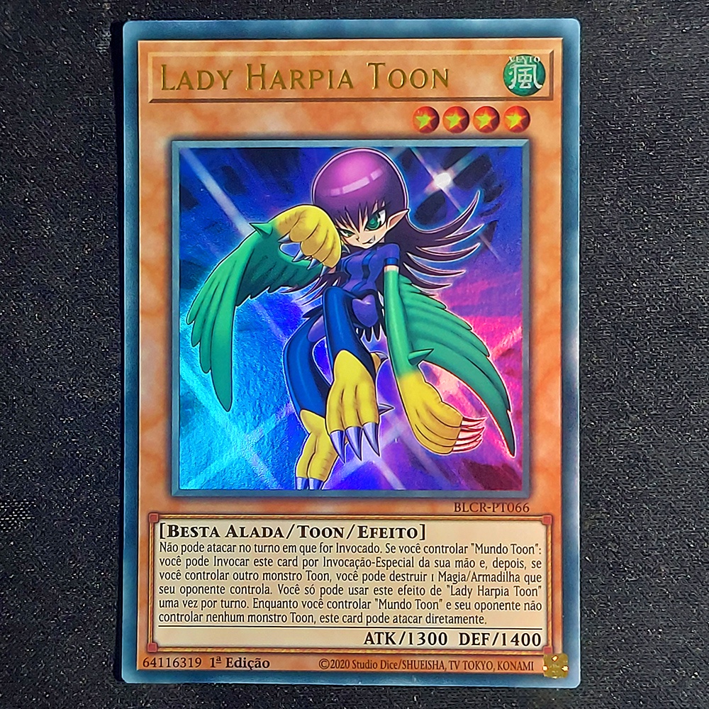 Lady Harpia Toon Ultra Raro BLCR Yugioh Original | Shopee Brasil Lady Harpia Toon Ultra Raro BLCR Yugioh Original | Shopee Brasil