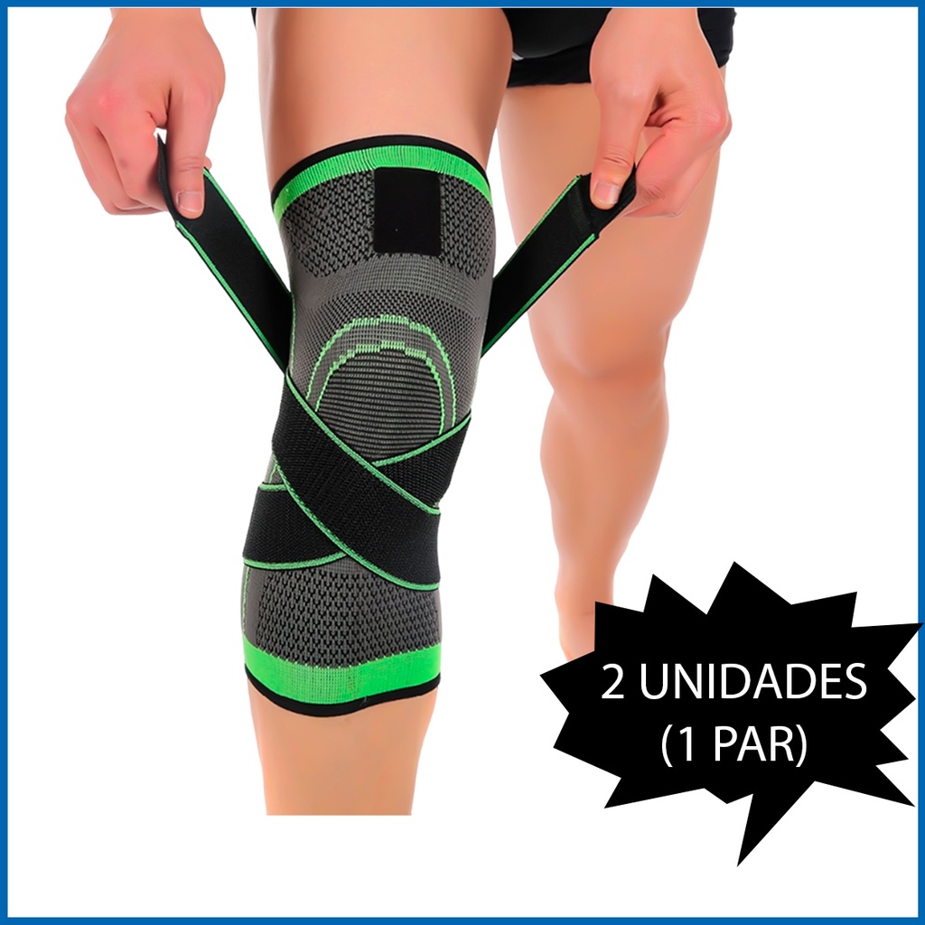 2x Joelheira De Compressão Tensor Alívio De Dor No Joelho Meia | Shopee ...