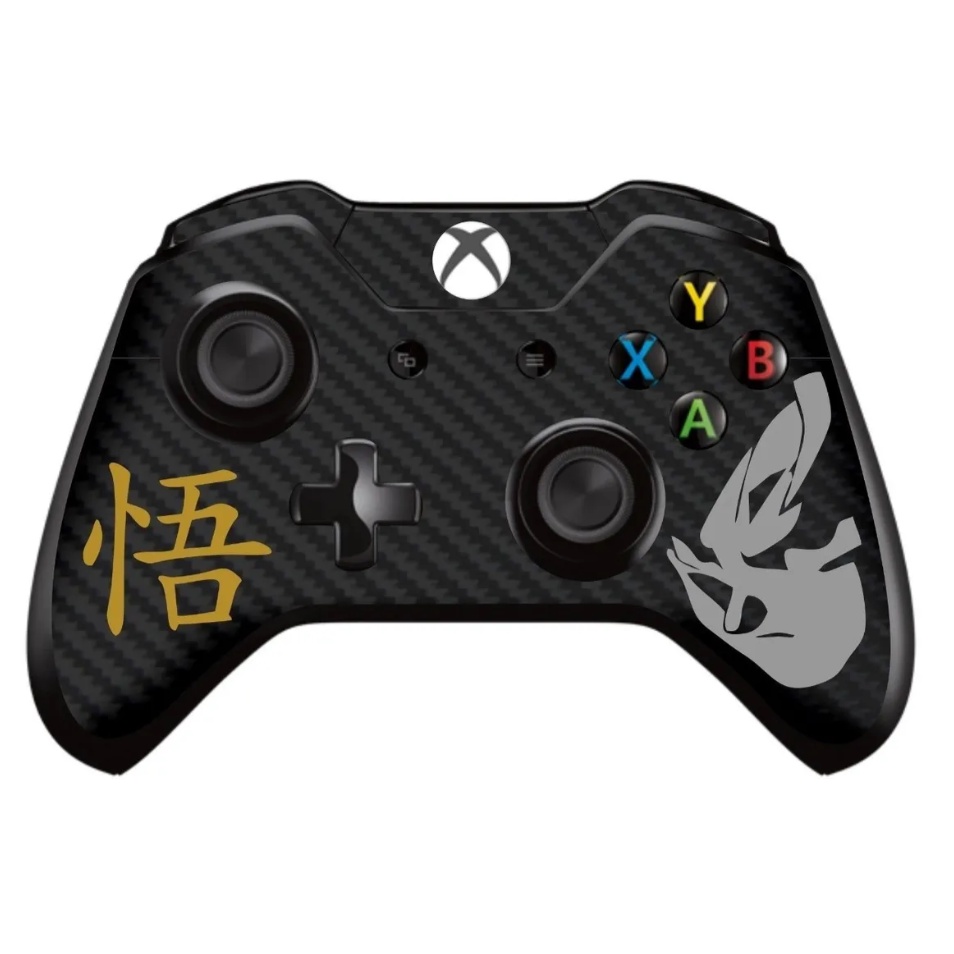 Dragon Ball Adesivo Skin Controle Xbox One Carbono Preto