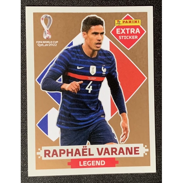 Copa 2022 - Figurinha Extra Legend Raphael Varane BASE