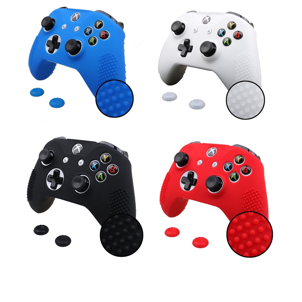 Capa Case Silicone Antiderrapante Controle Xbox One + Grip Escorrega