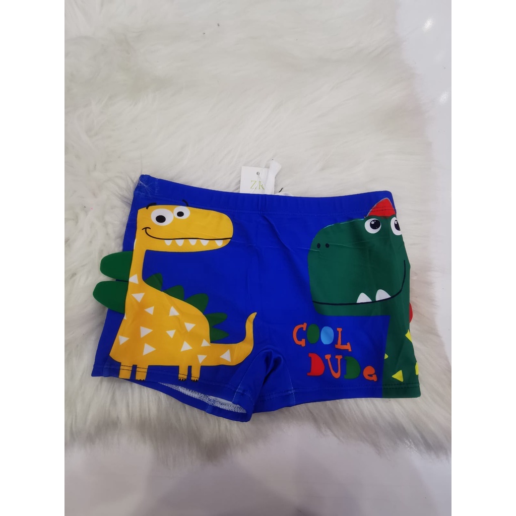 Sunga Boxer natação Praia Z&R Modelo Dino Infantil juvenil Escorrega