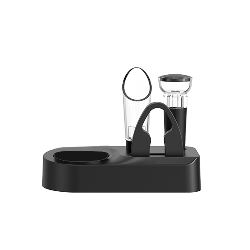 Kit acessorios para garrafa de vinho saca rolhas silicone bico e Cortador