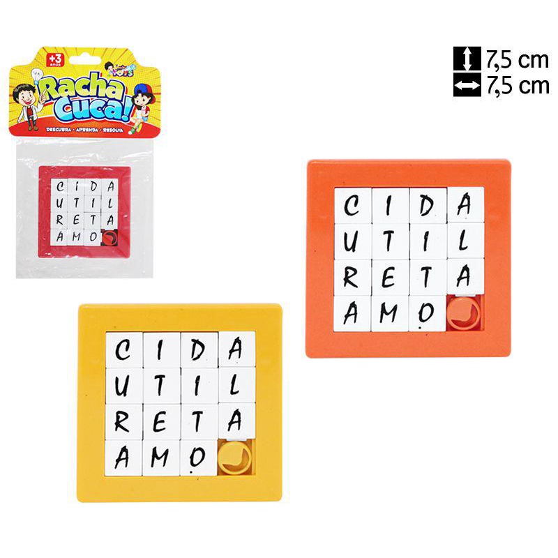 Racha cuca brinquedo jogo quebra cabeça letras infantil - MINI TOYS - Quebra  Cabeça - Magazine Luiza