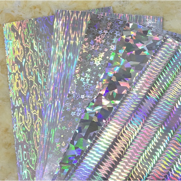Folha Holográfica Para Estampagem a Quente - 8 cm de Largura
