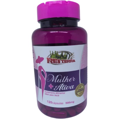 Mulher Ativa 120 Caps - Colágeno + Ácido Hialurônico + Biotina