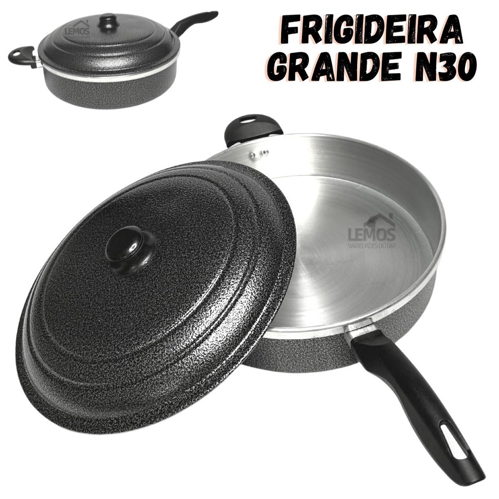 Panela Frigideira Grande Hotel Wok Nº30 Funda Ideal Para Grandes Porções