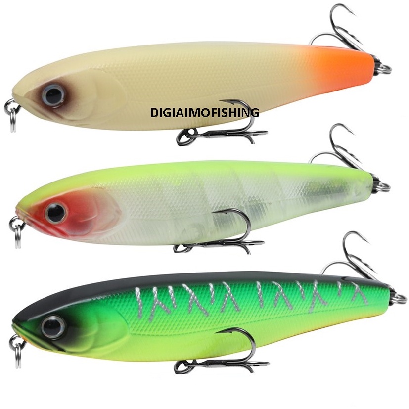 Isca Artificial Similar Bonnie Jackall 85 95 128 Superfície Stick Zara Pencil Fury Ninja Alabama Traíra Trairão Tucunaré Açu Robalo