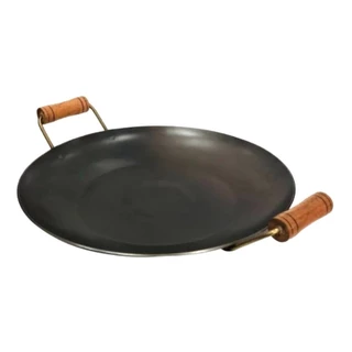 Disco De Arado Tacho Porções Em Geral Alça de madeira 45cm total