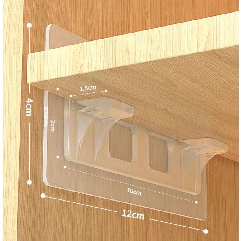 Kit 10 peças Suporte Adesivo para Prateleira Plástico 10 peças | Shopee ...