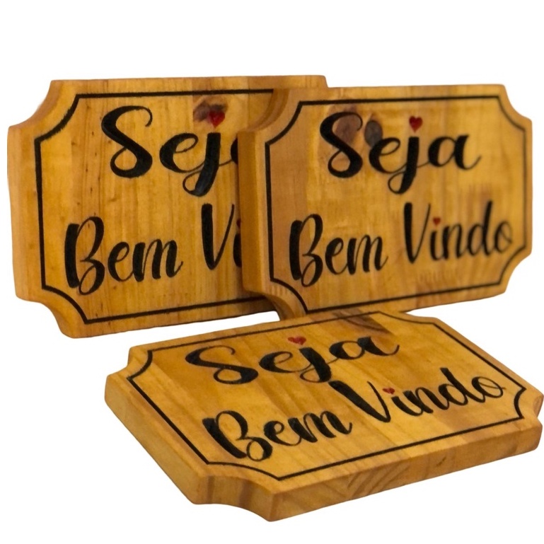 Placa Decorativa Madeira - Levanta Sacode a Poeira