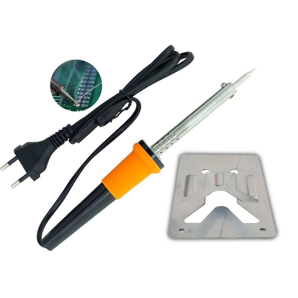 Ferro de Solda Estanho 40W Com Base de Ferro 127V Eletrônica Celular ...