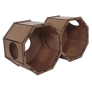 Toca Octogonal Colméia para Roedores Hamster Gerbil Topolino