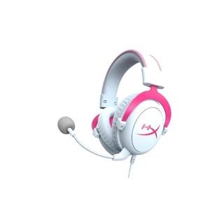 Headset Gamer HyperX Cloud II, Som Surround 7.1, Drivers 53mm, USB e P3, White / Pink