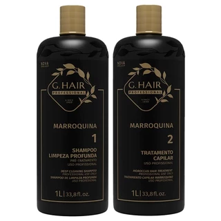 Kit G.Hair Marroquino - Shampoo + Tratamento 1L